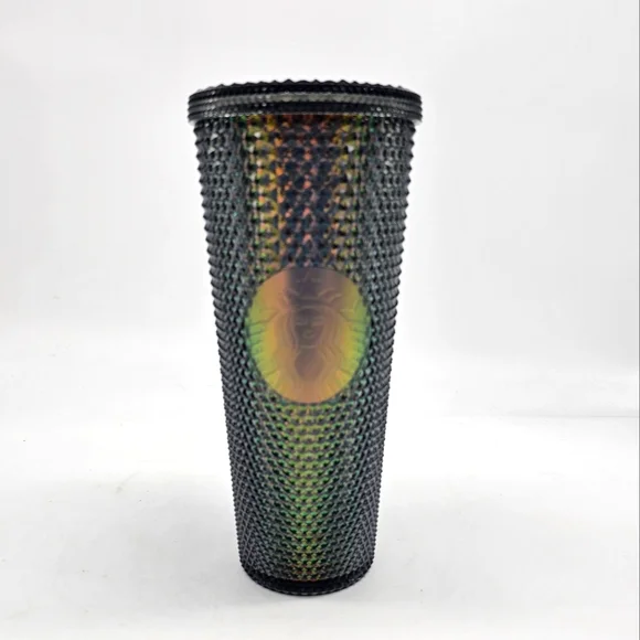 Starbucks | Kitchen | Starbucks Halloween Tumbler Colorful Black  Irisdescent Studded Cup | Poshmark